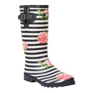 Trespass Womens/Ladies Elena Floral Galoshes / Navy/White/Pink